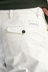 Pantalone GIOVE in cotone stretch bianco uomo Nine in the morning - 7