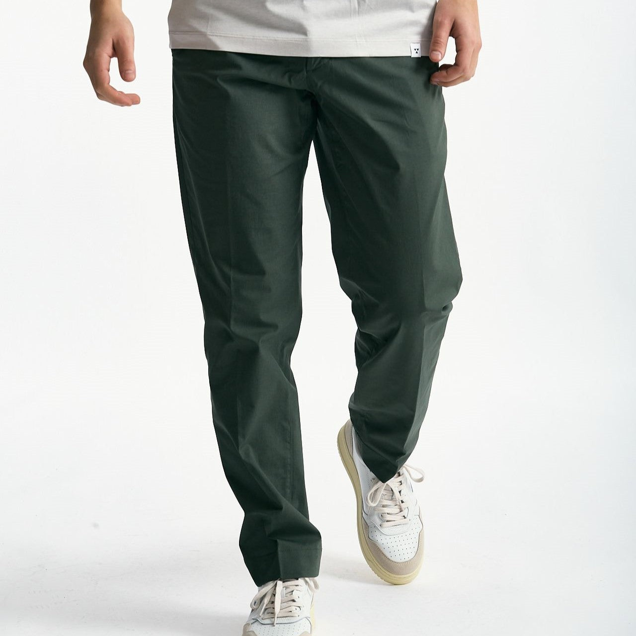 Pantalone GIOVE in cotone stretch verde uomo Nine in the morning - 8