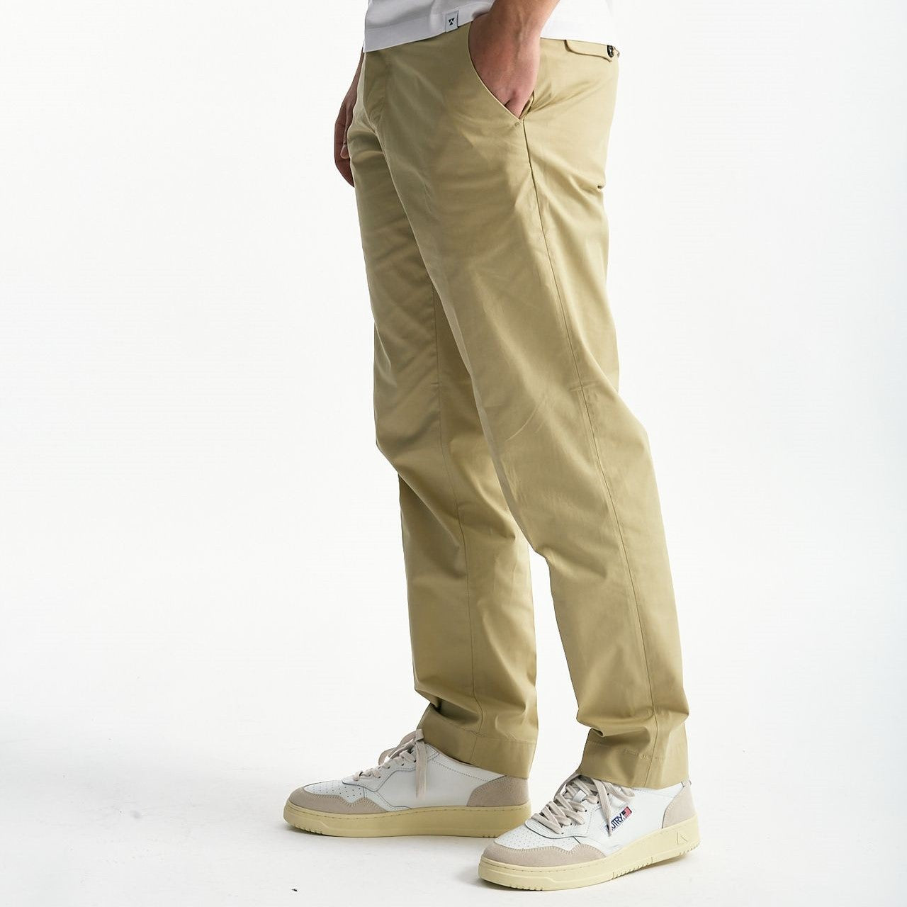Pantalone GIOVE in cotone stretch beige uomo Nine in the morning - 8