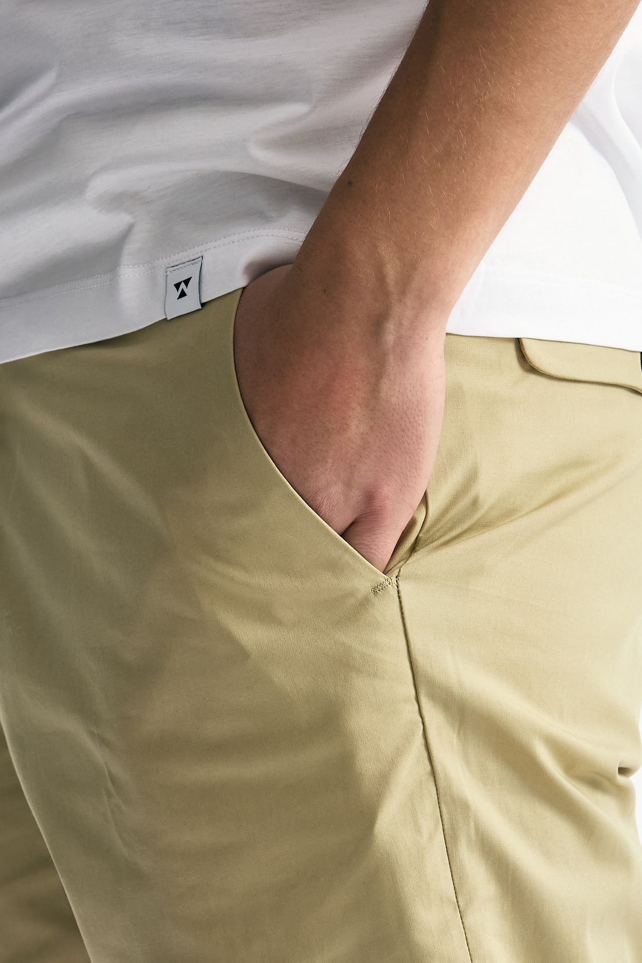 Pantalone GIOVE in cotone stretch beige uomo Nine in the morning - 5