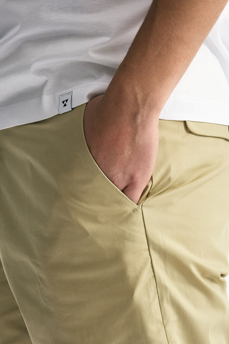 Pantalone GIOVE in cotone stretch beige uomo Nine in the morning - 5