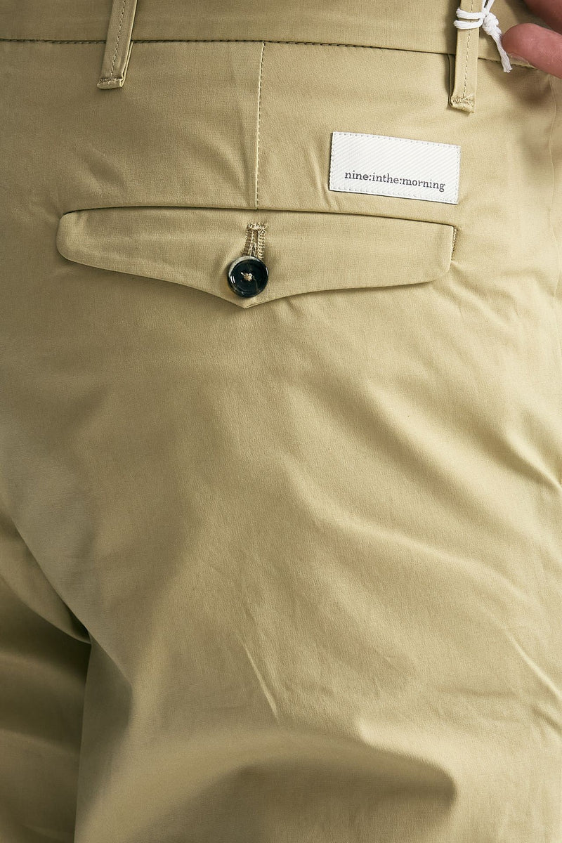 Pantalone GIOVE in cotone stretch beige uomo Nine in the morning - 7