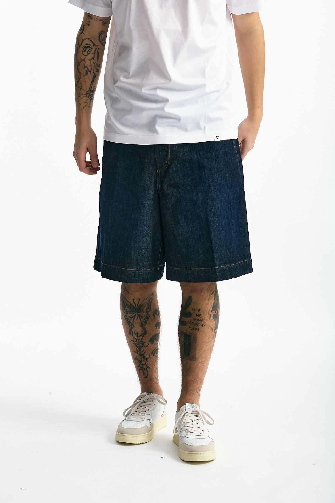 Bermuda in cotone fermo denim uomo Nine in the morning - 1