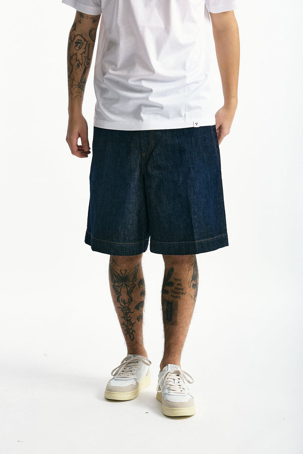 Bermuda in cotone fermo denim uomo Nine in the morning