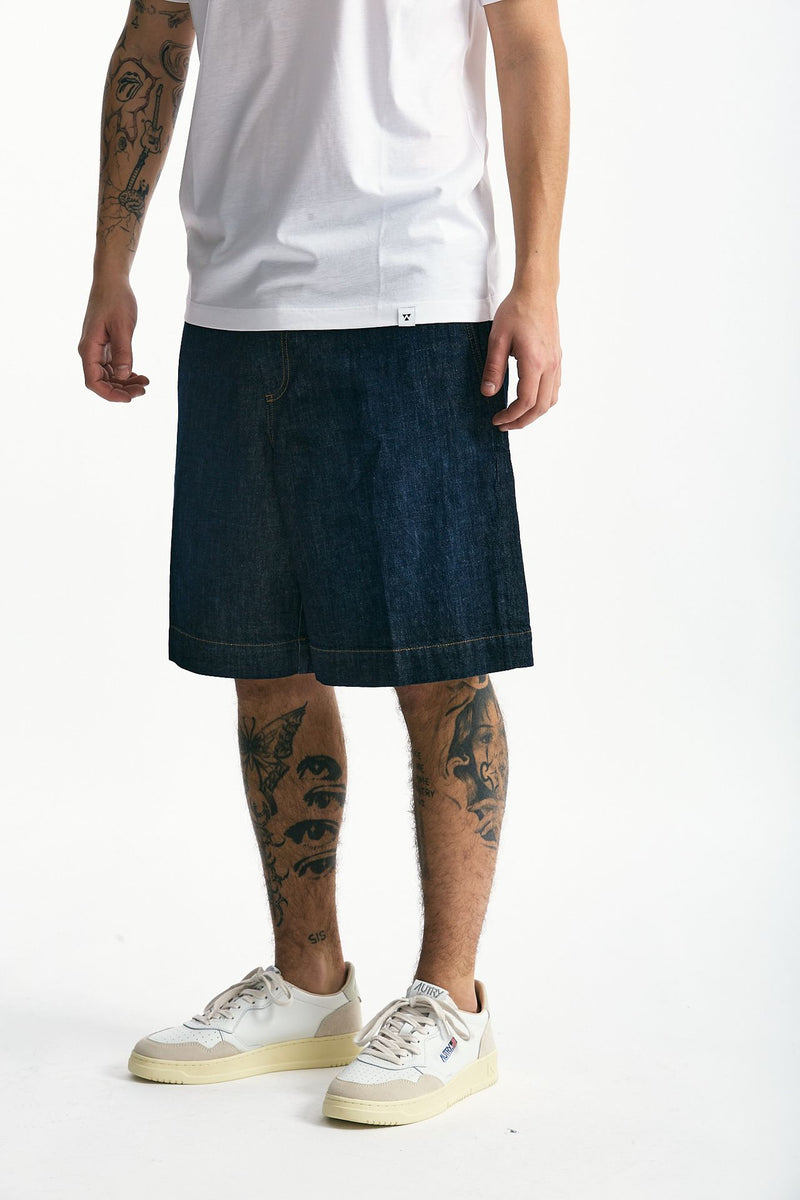 Bermuda in cotone fermo denim uomo Nine in the morning - 4