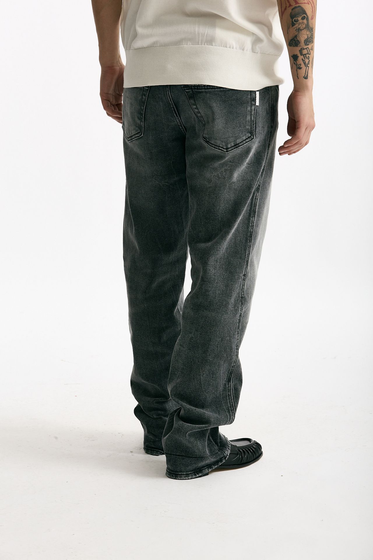 Jeans in cotone fermo grigio uomo Numeri - 3