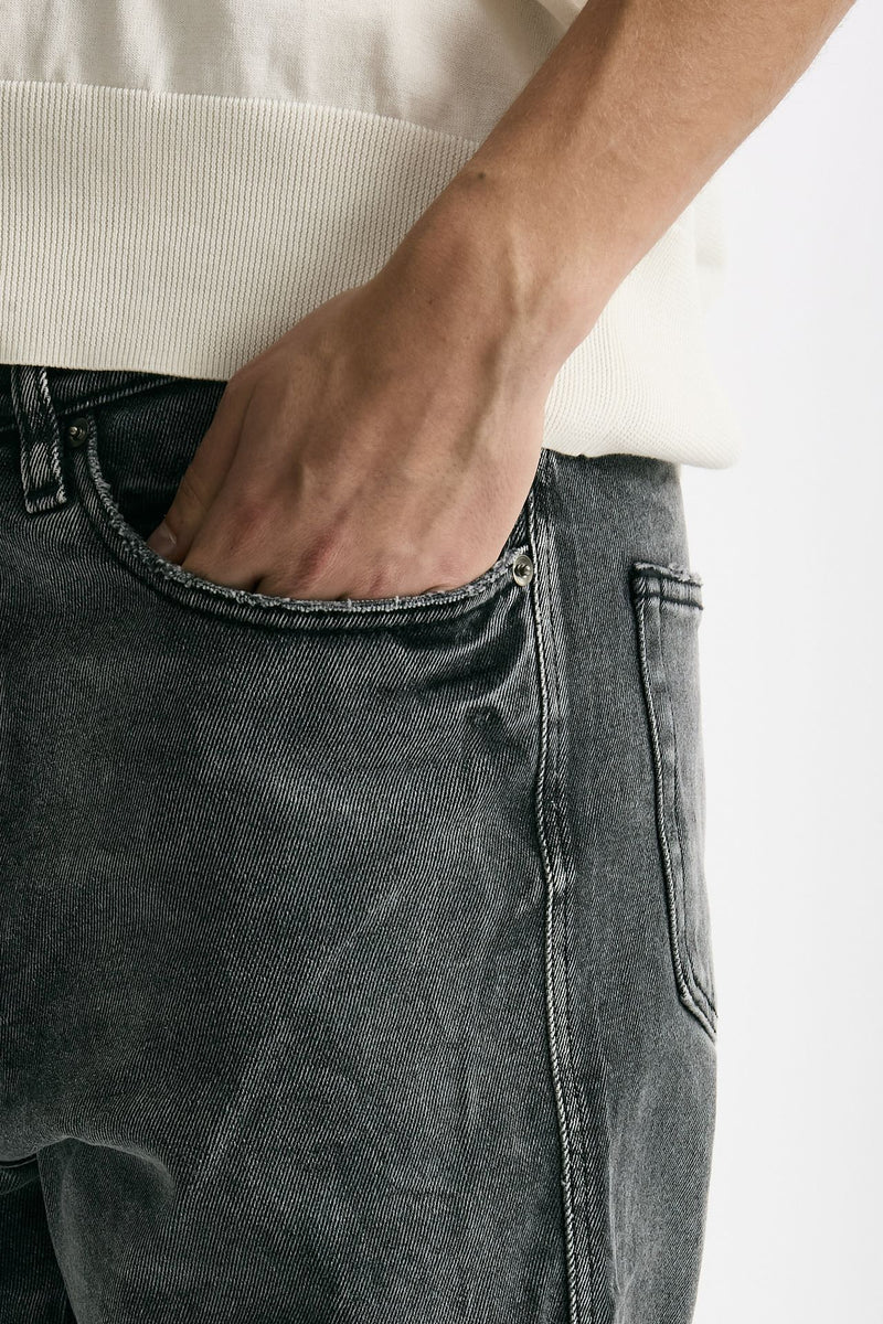 Jeans in cotone fermo grigio uomo Numeri - 5