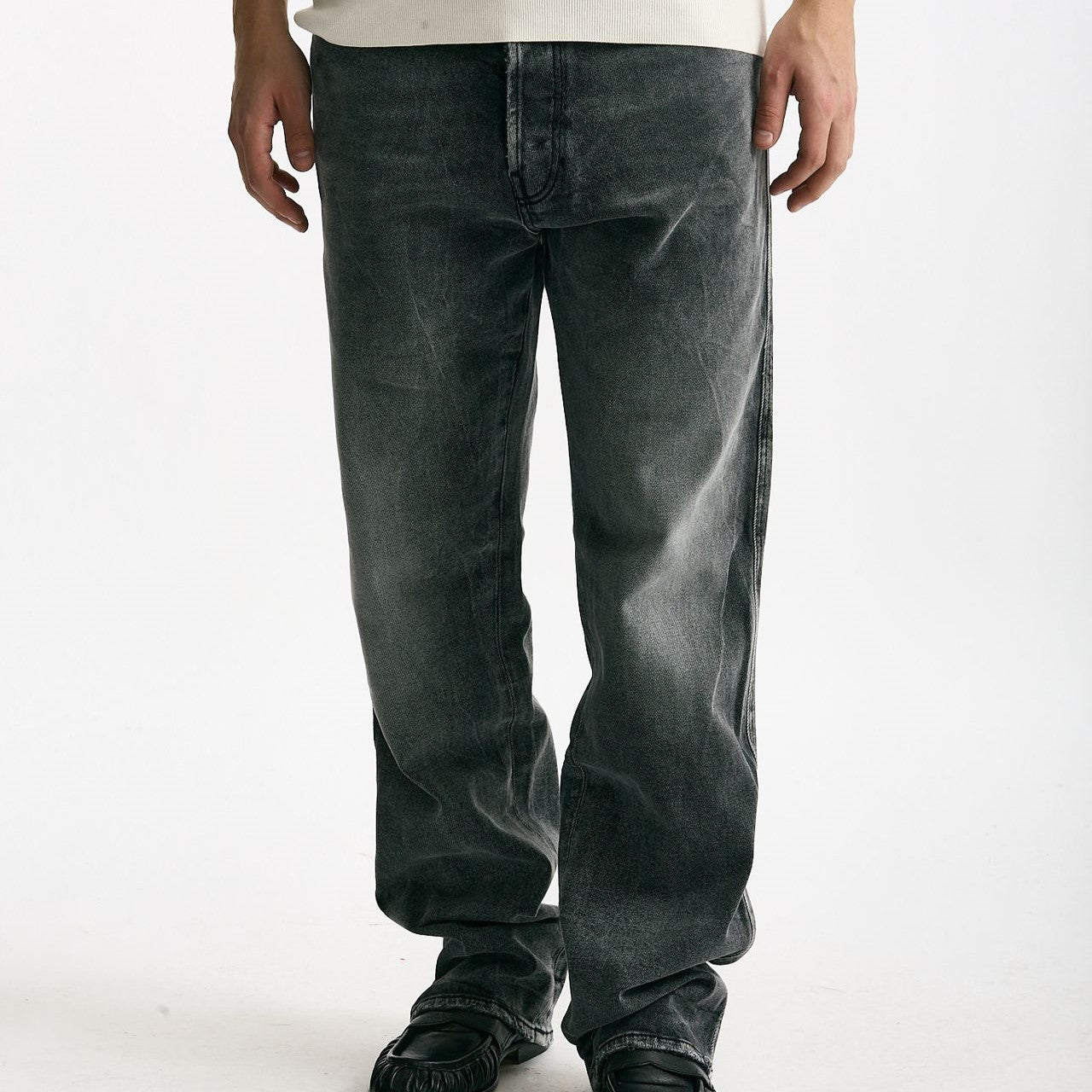 Jeans in cotone fermo grigio uomo Numeri - 8