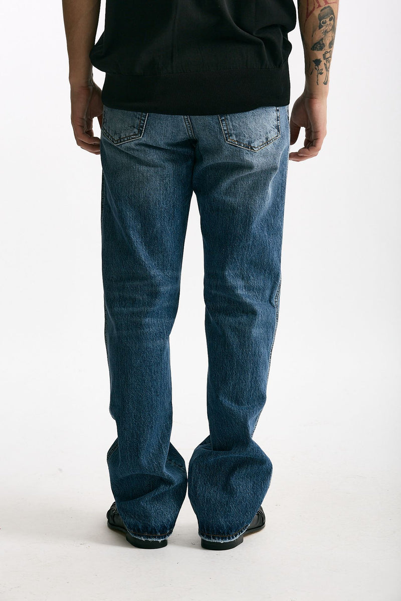 Jeans in cotone fermo lavaggio medio uomo Numeri - 4