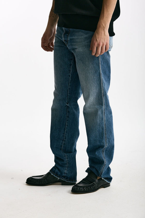 Jeans in cotone fermo lavaggio medio uomo Numeri