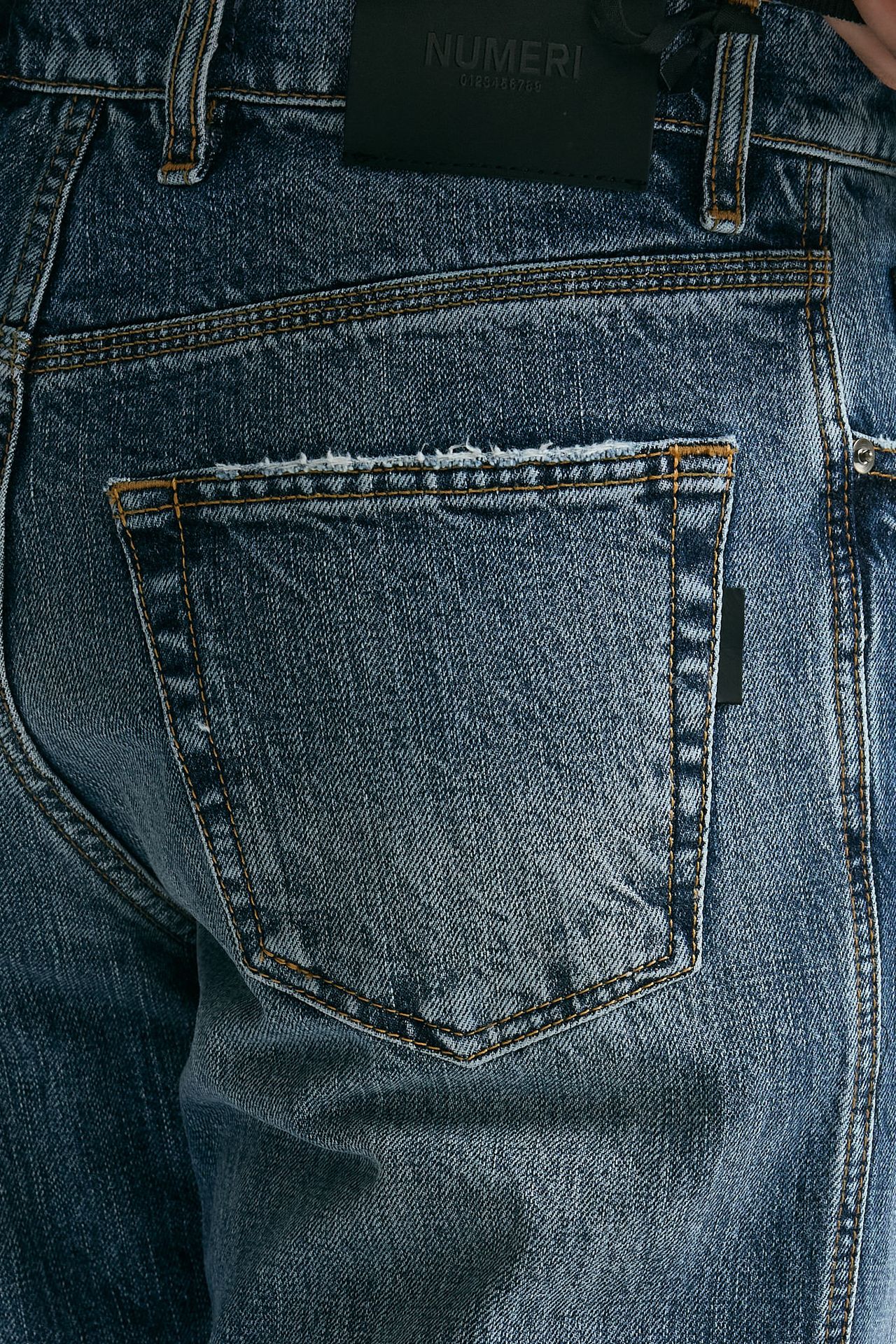Jeans in cotone fermo lavaggio medio uomo Numeri - 7