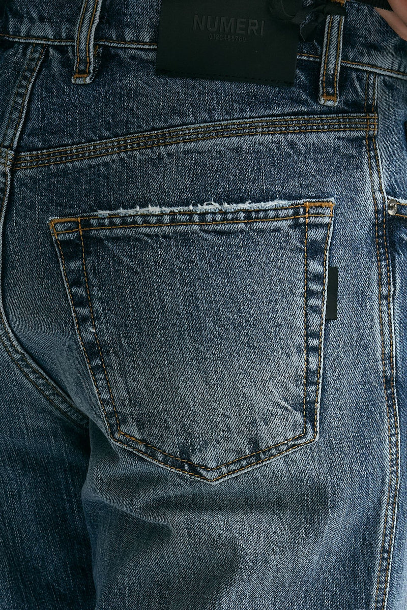 Jeans in cotone fermo lavaggio medio uomo Numeri - 7