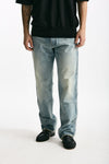 Jeans in cotone fermo lavaggio chiaro uomo Numeri - 2
