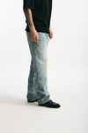 Jeans in cotone fermo lavaggio chiaro uomo Numeri - 3