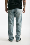 Jeans in cotone fermo lavaggio chiaro uomo Numeri - 4