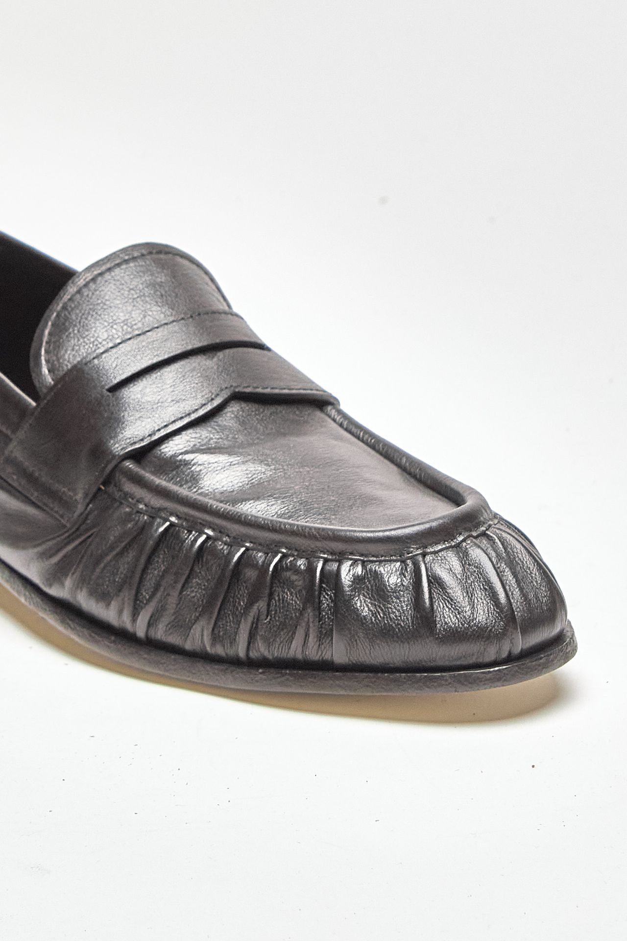 Mocassini penny SOLITUDE/015 in pelle nero uomo Officine creative - 5