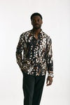 Camicia in viscosa fantasia multicolore uomo On me the shirt - 1