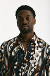 Camicia in viscosa fantasia multicolore uomo On me the shirt - 6