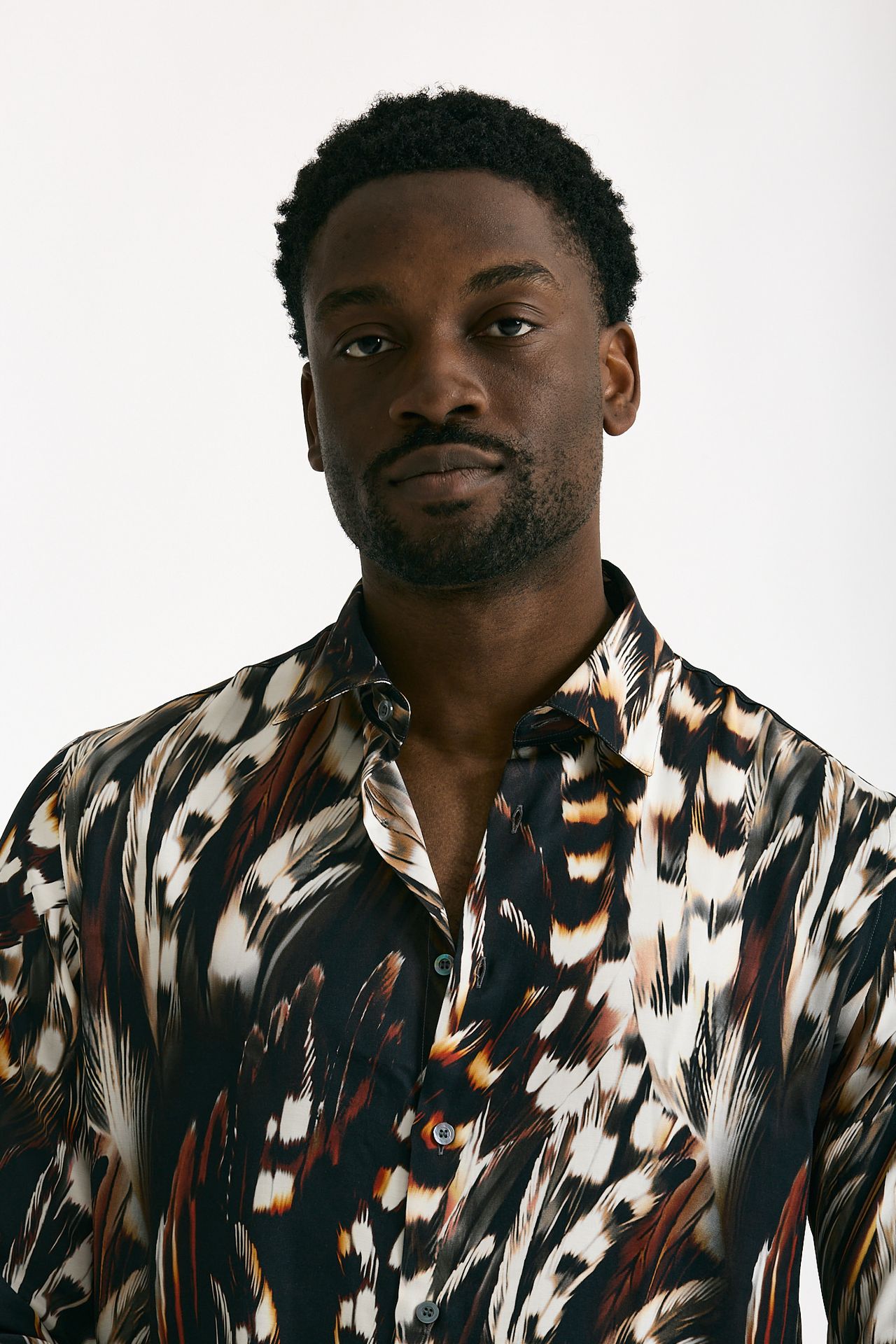 Camicia in viscosa fantasia multicolore uomo On me the shirt - 6