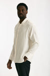 Camicia in seta panna uomo On me the shirt - 2