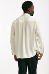 Camicia in seta panna uomo On me the shirt - 3