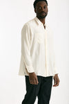 Camicia in seta panna uomo On me the shirt - 4