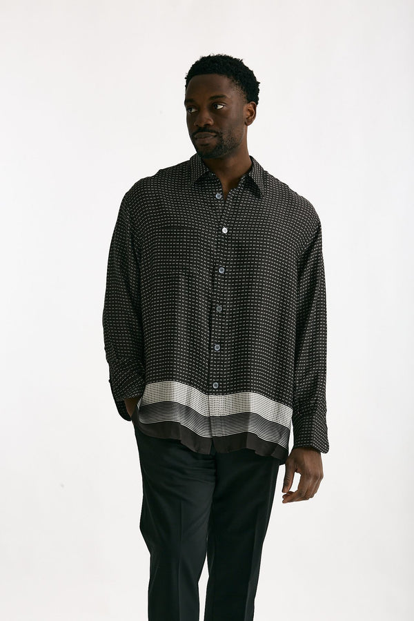 Camicia in viscosa fantasia multicolor uomo On me the shirt