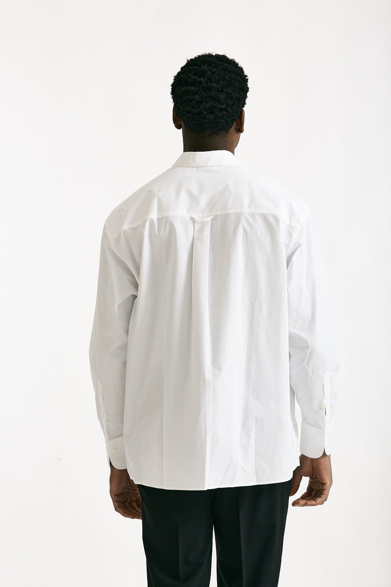 Camicia in cotone fermo bianco uomo On me the shirt - 3