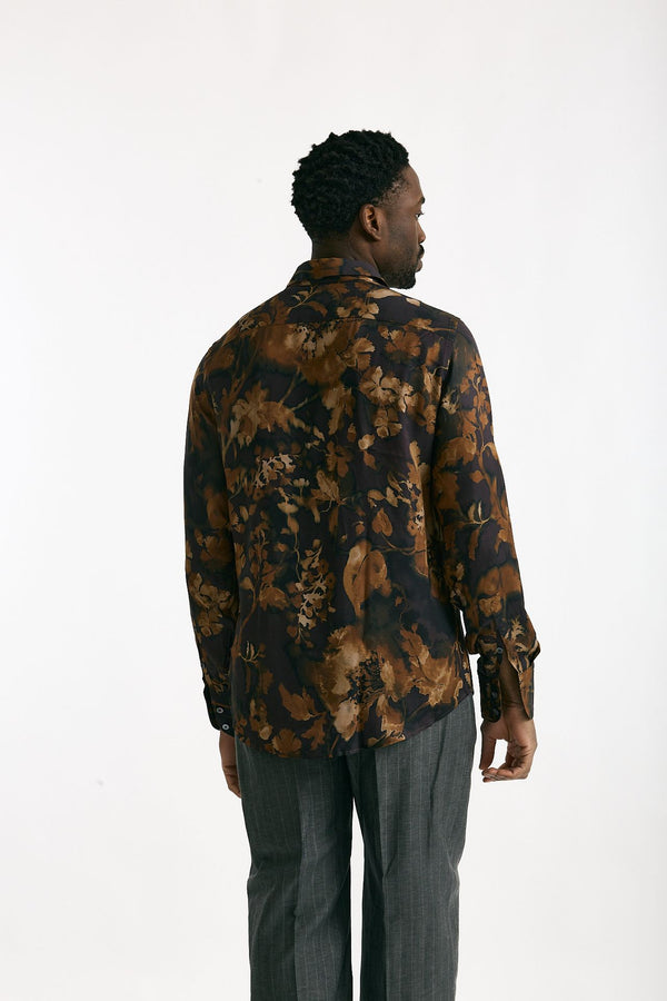 Camicia in viscosa Fantasia multicolor uomo On me the shirt