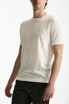 T-shirt in lino e cotone bianco uomo Mauro ottaviani - 4