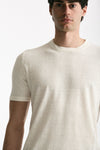 T-shirt in lino e cotone bianco uomo Mauro ottaviani - 5