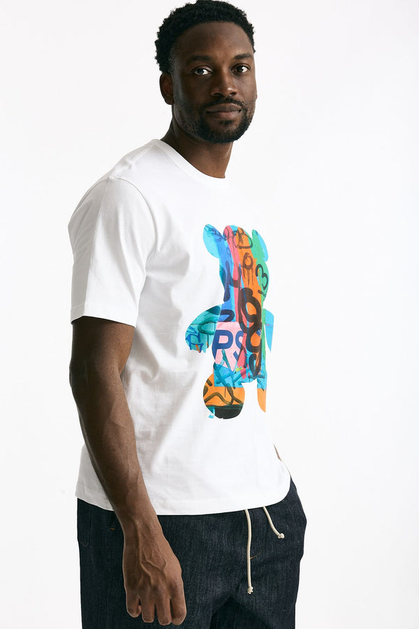T-shirt in cotone bianco uomo Paul smith