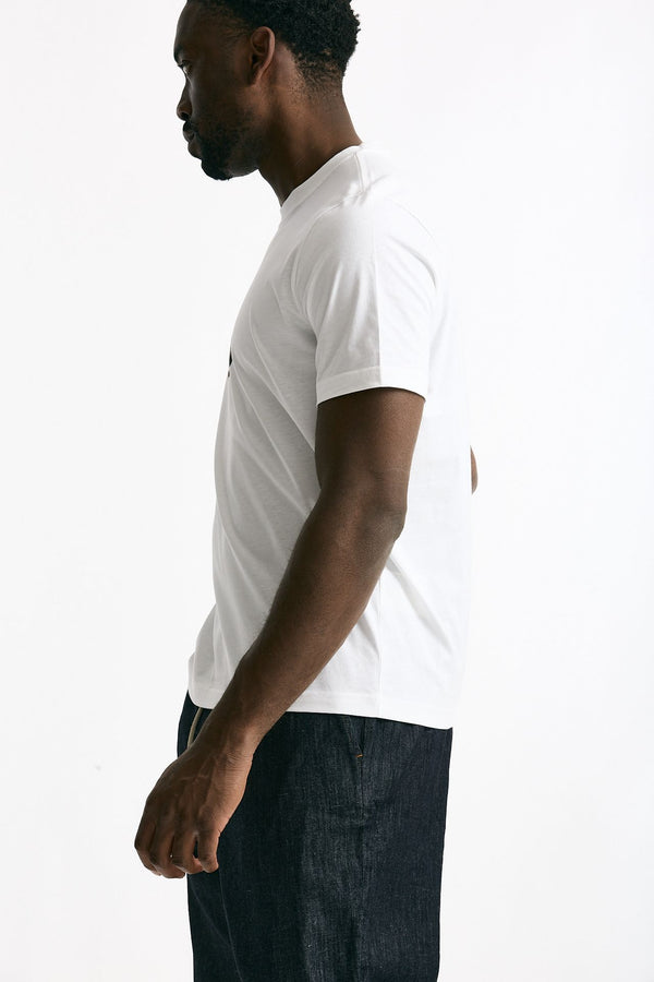 T-shirt in cotone bianco stampa fiore uomo Paul smith