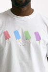 T-shirt in cotone bianco stampa ice uomo Paul smith - 5