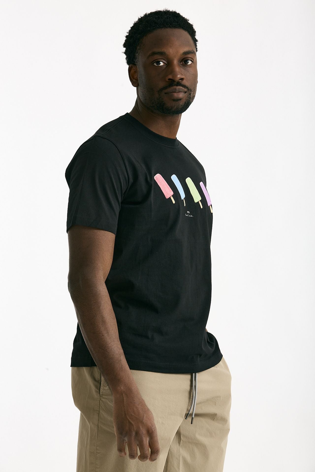 T-shirt in cotone nero uomo Paul smith - 4