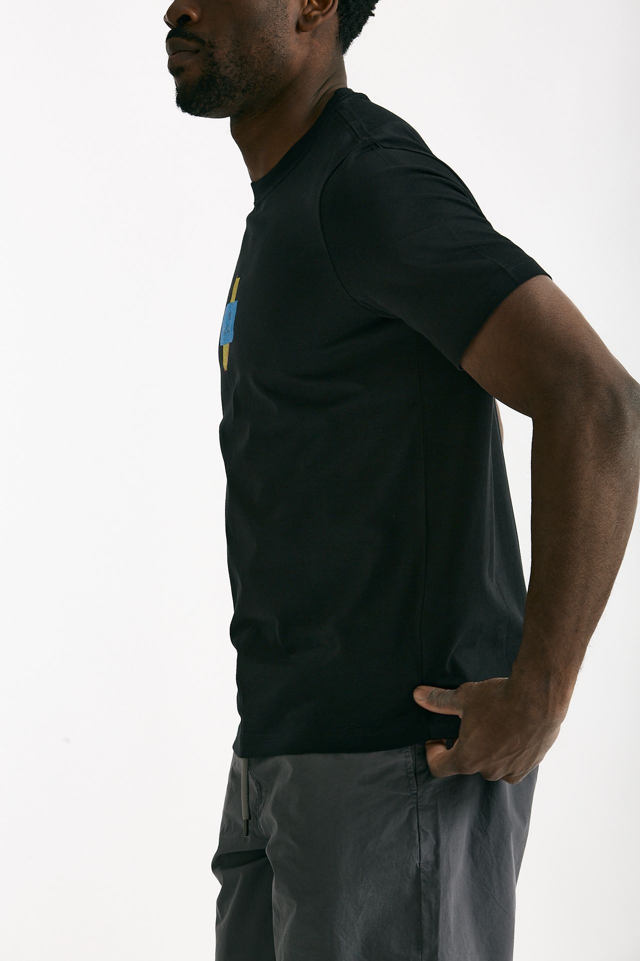 T-shirt in cotone nero stampa uomo Paul smith - 2