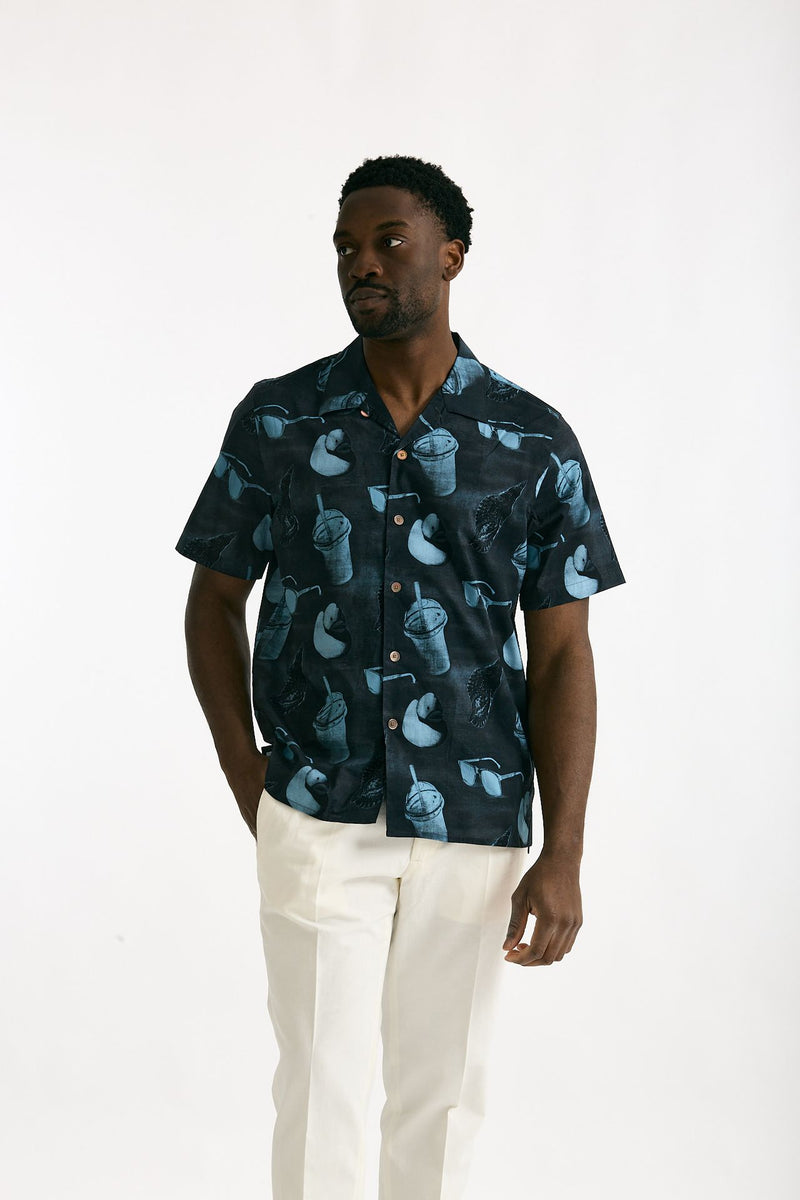 Camicia in cotone Fantasia blu e azzurro uomo Paul smith - 1