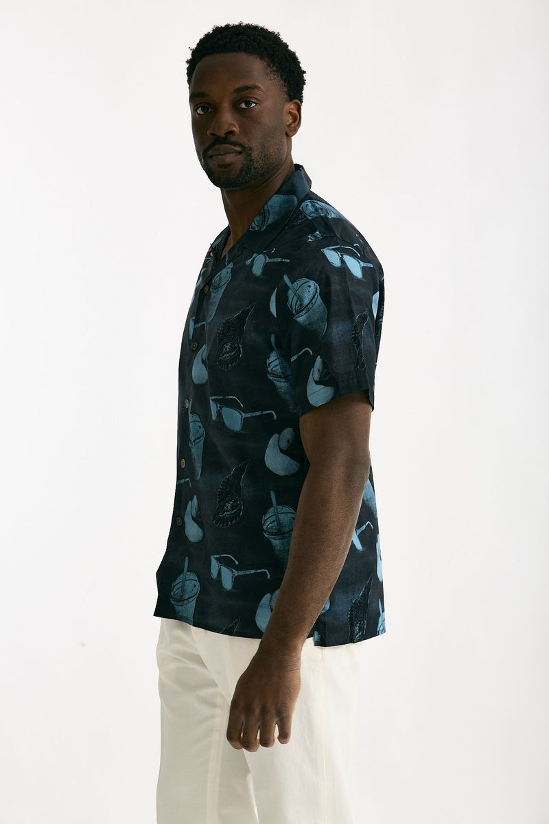 Camicia in cotone Fantasia blu e azzurro uomo Paul smith - 2