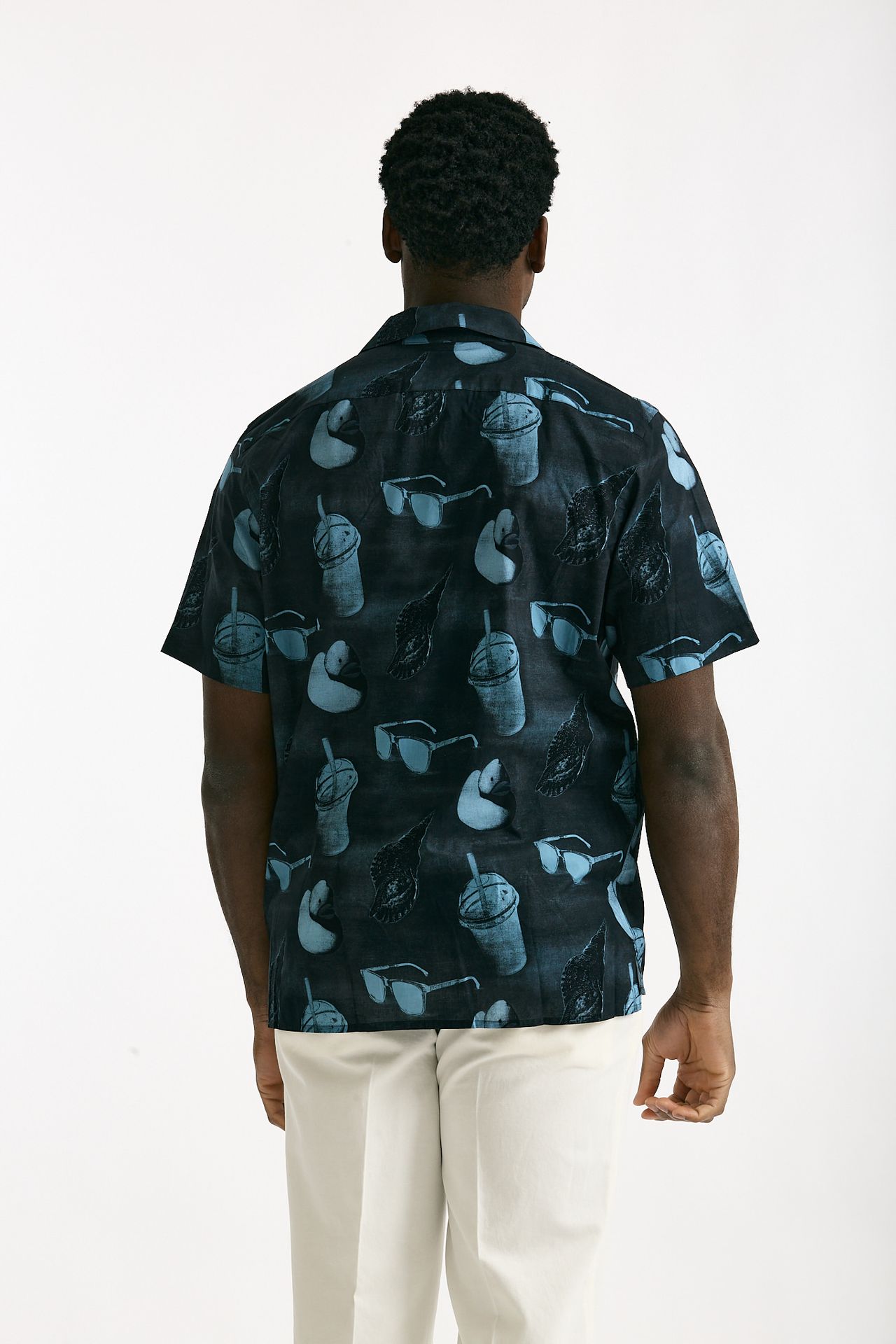 Camicia in cotone Fantasia blu e azzurro uomo Paul smith - 3