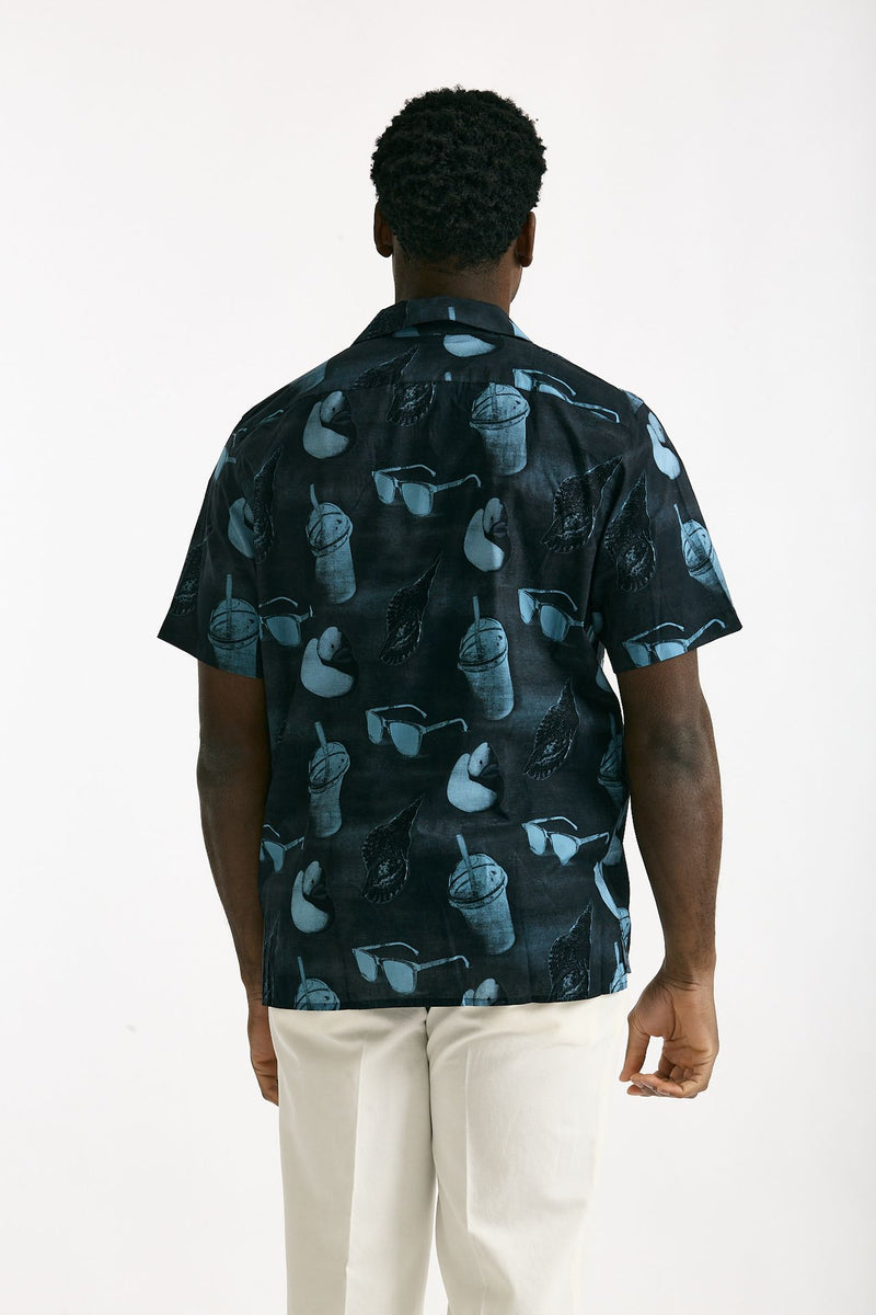 Camicia in cotone Fantasia blu e azzurro uomo Paul smith - 3