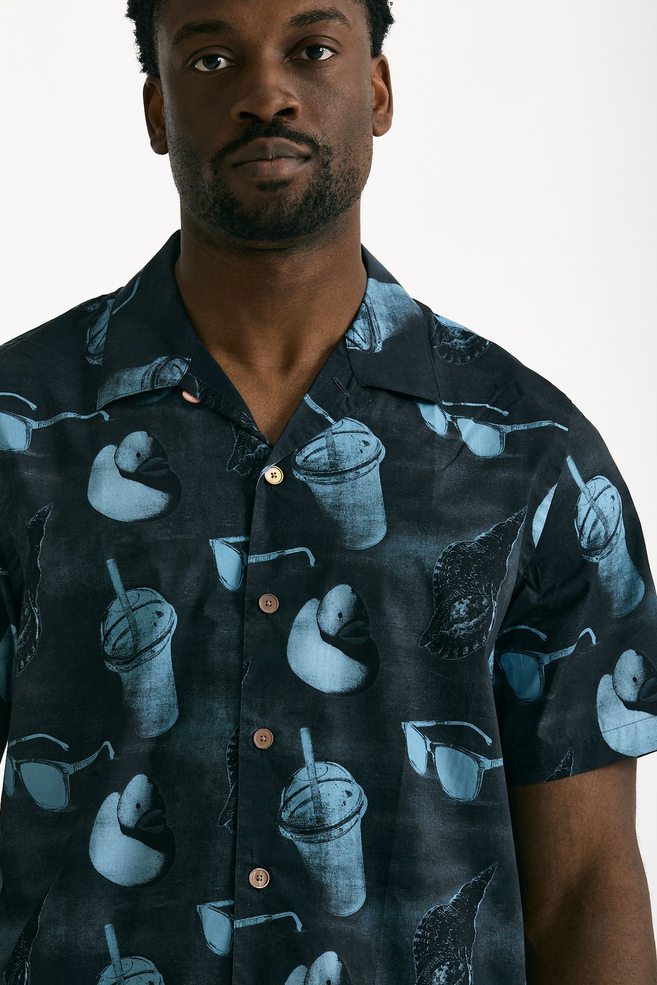 Camicia in cotone Fantasia blu e azzurro uomo Paul smith - 5