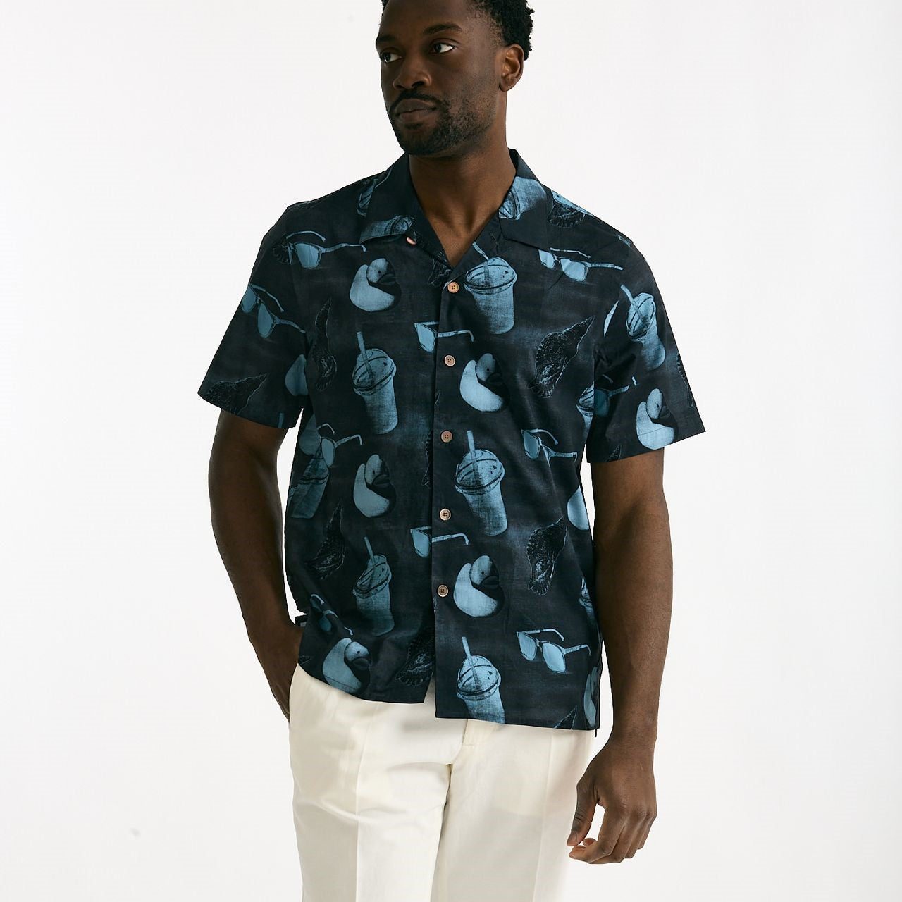 Camicia in cotone Fantasia blu e azzurro uomo Paul smith - 6