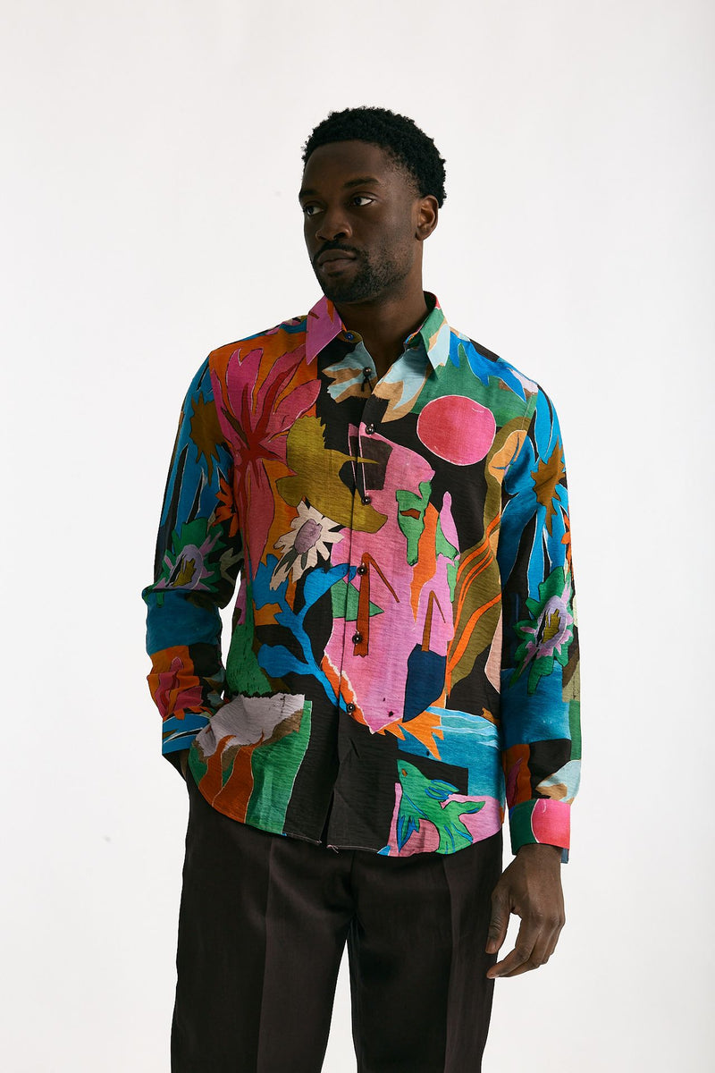 Camicia in viscosa Fantasia multicolor uomo Paul smith - 2