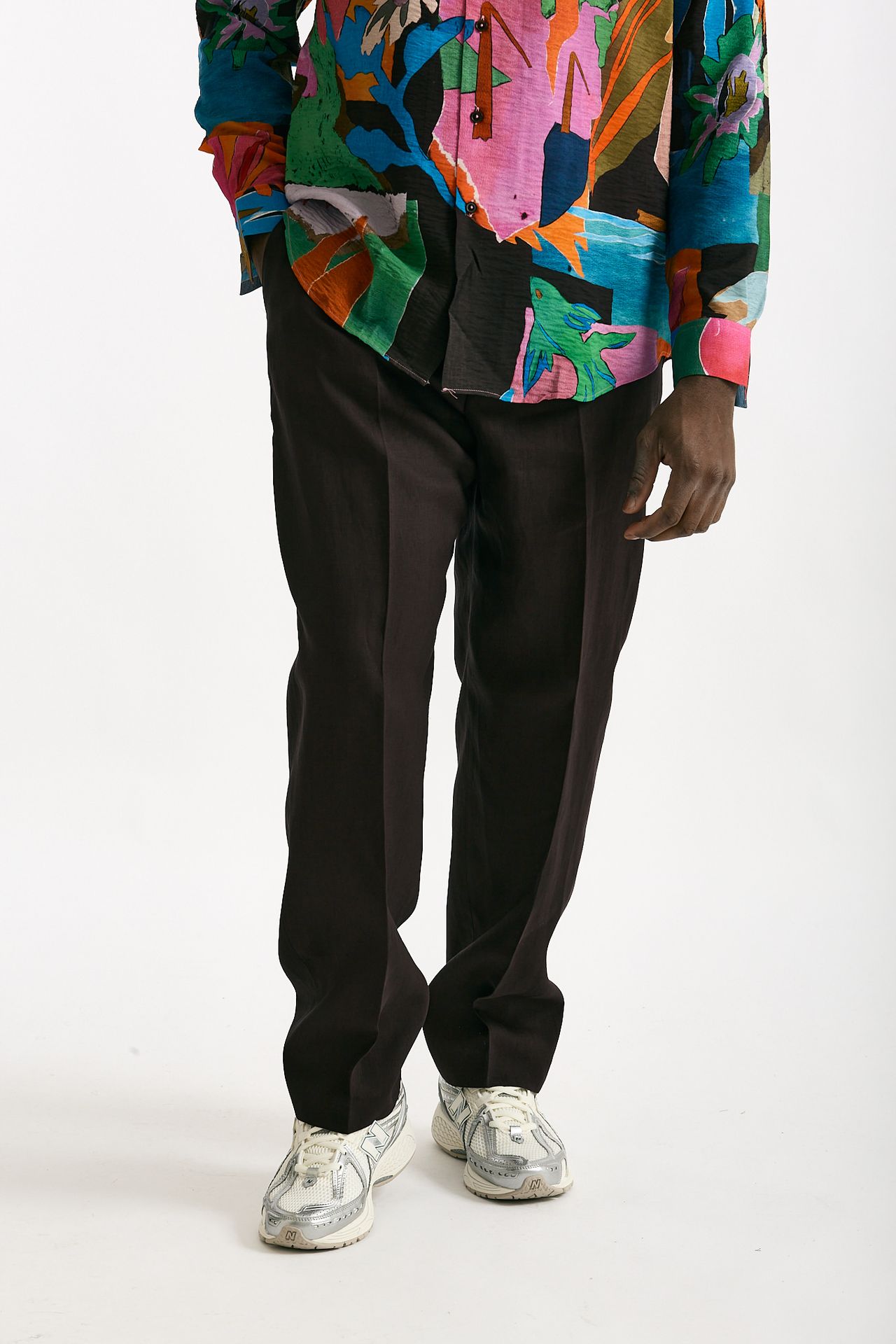 Pantalone in lino prugna uomo Paul smith - 2