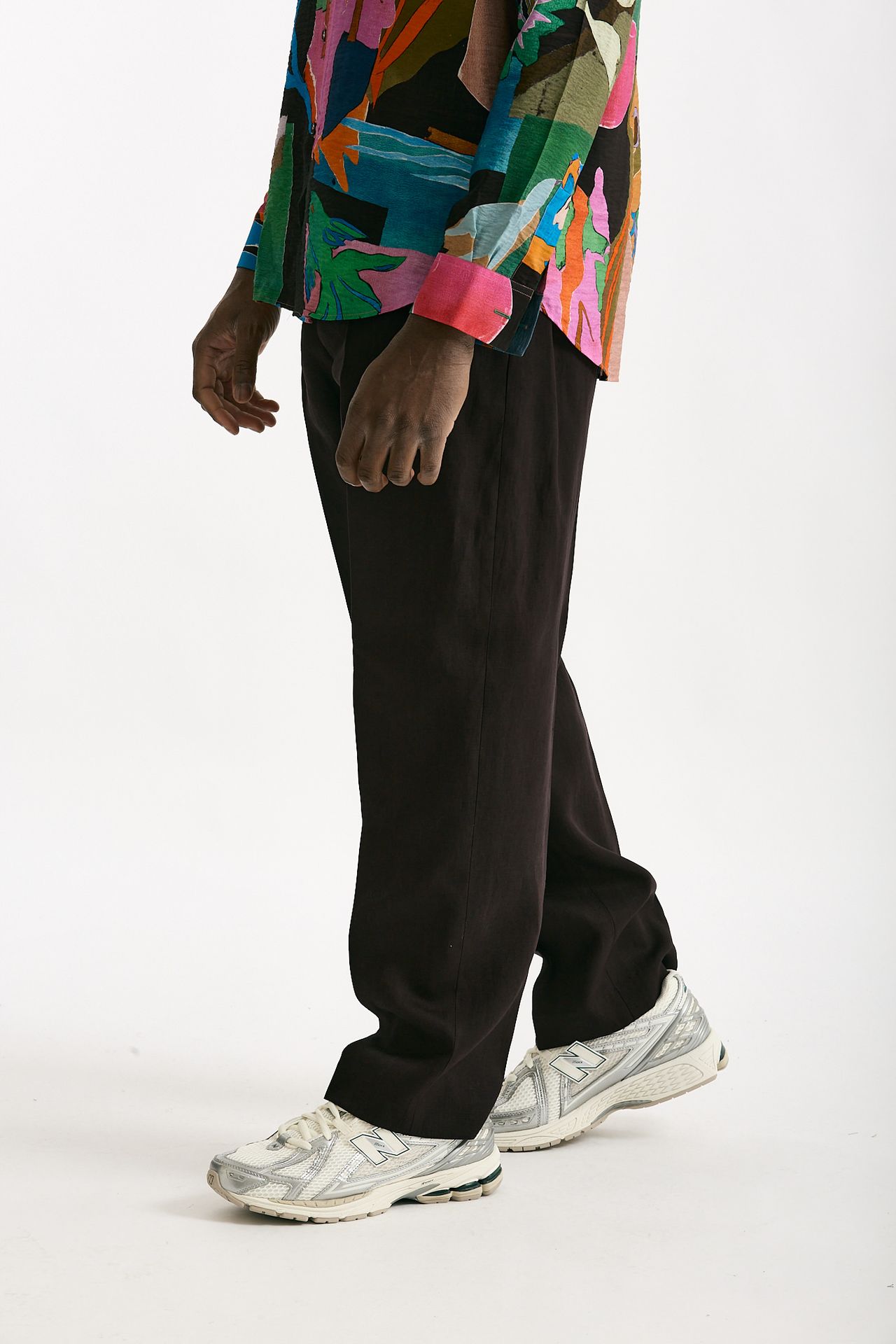 Pantalone in lino prugna uomo Paul smith - 1