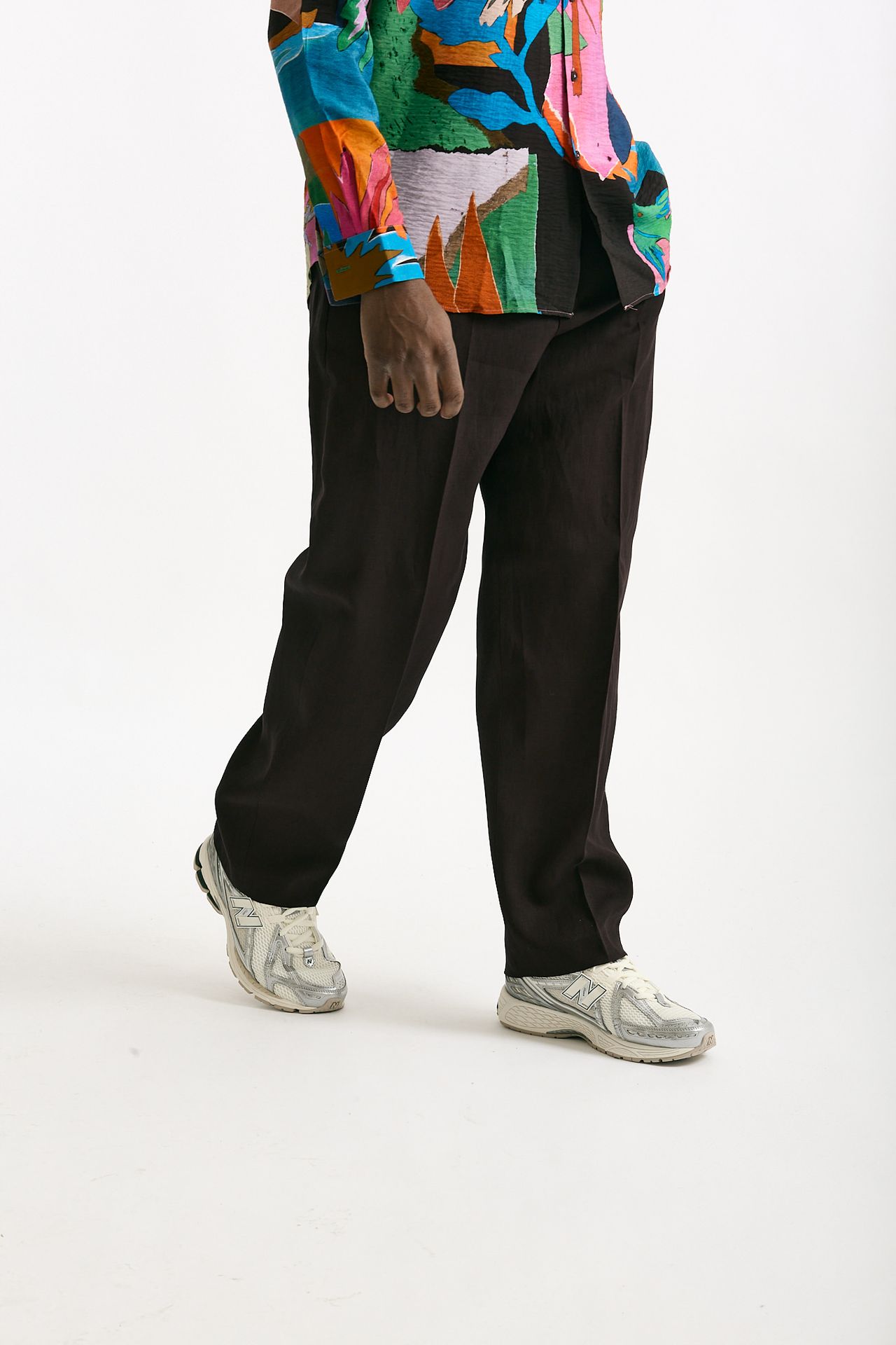 Pantalone in lino prugna uomo Paul smith - 4