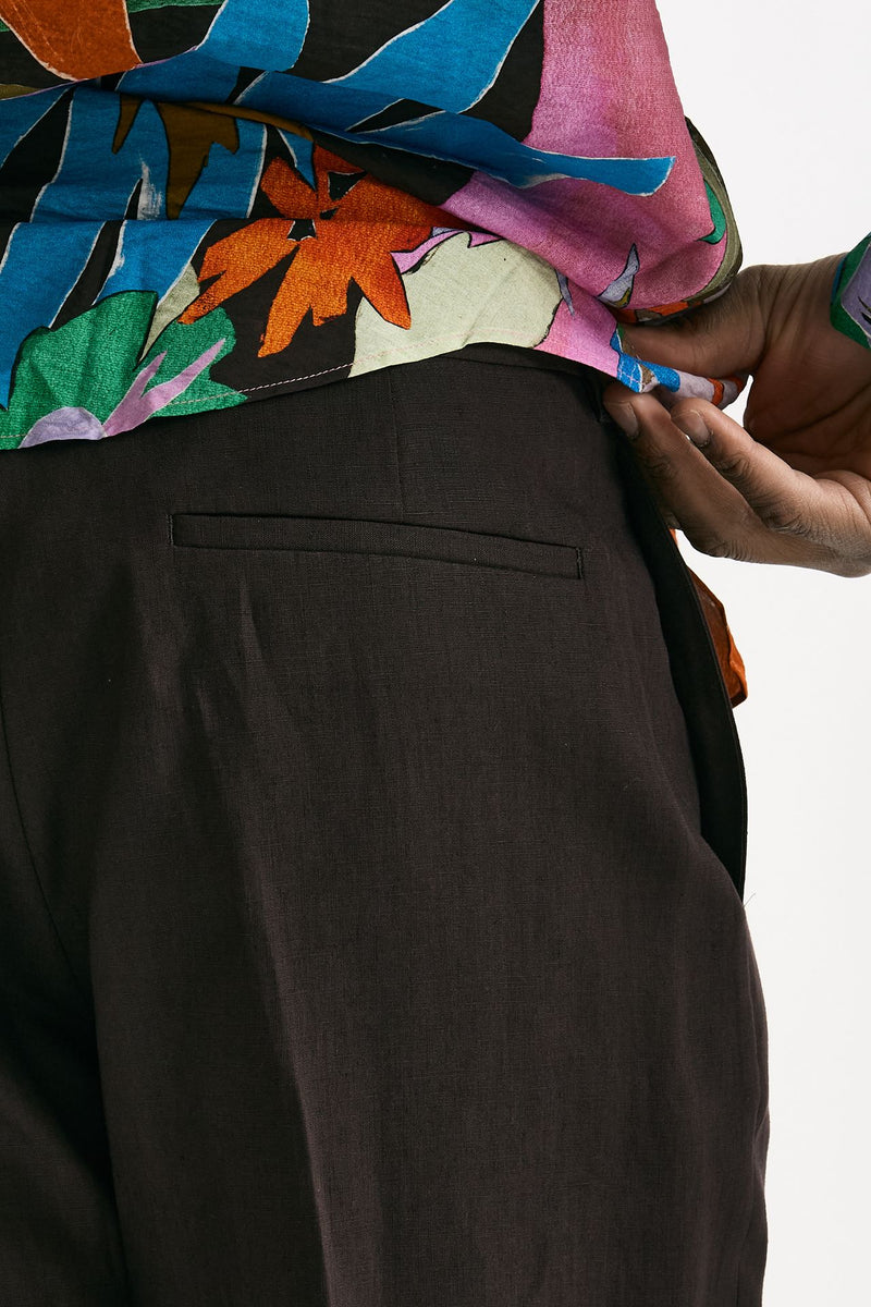 Pantalone in lino prugna uomo Paul smith - 6