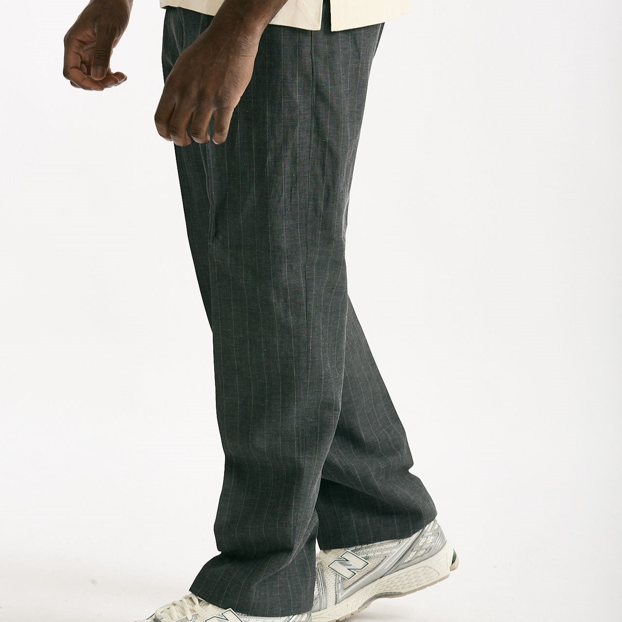 Pantalone in lana e lino Grigio gessato uomo Paul smith - 8