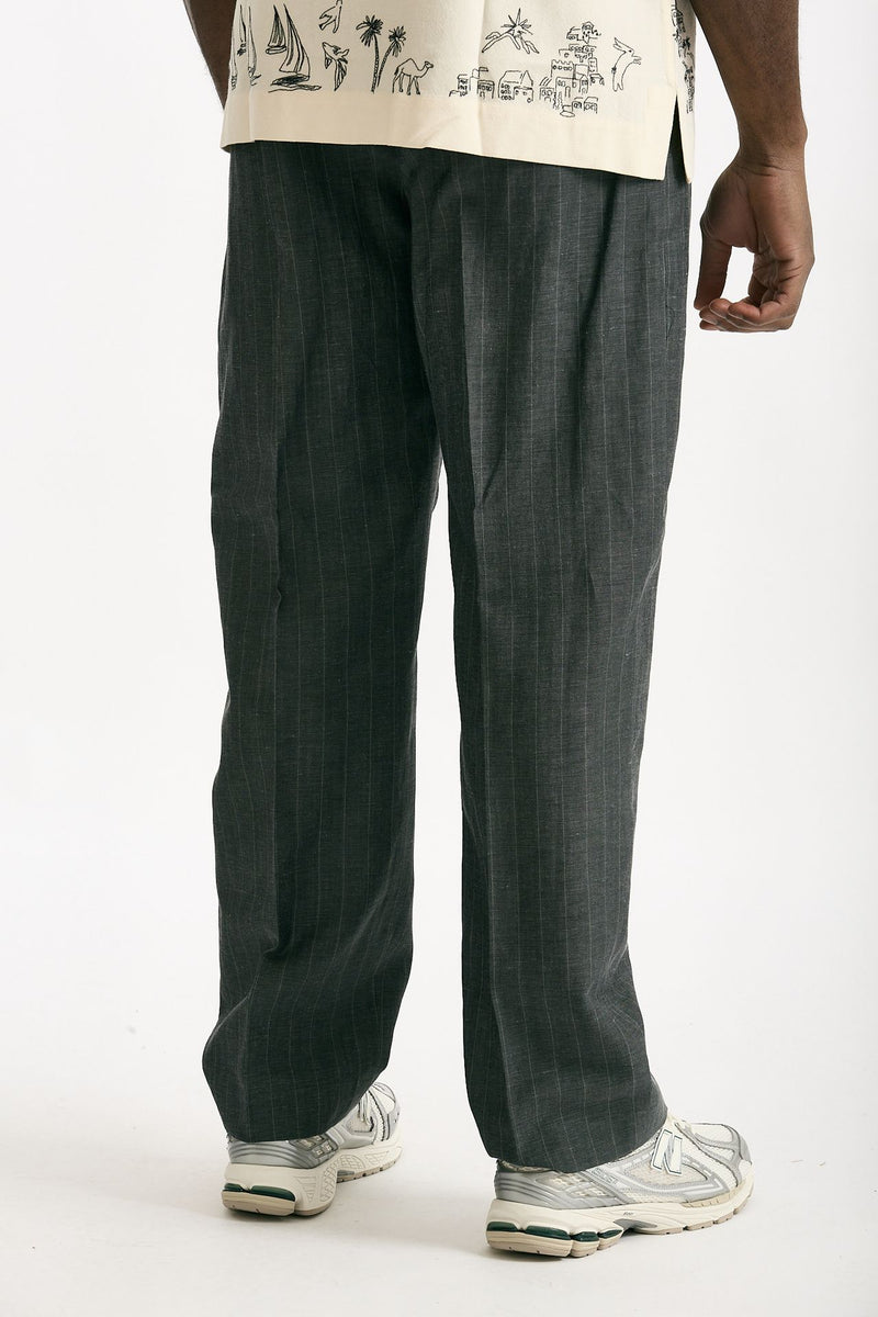 Pantalone in lana e lino Grigio gessato uomo Paul smith - 4