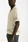 Camicia in viscosa e lino panna uomo Paul smith - 3
